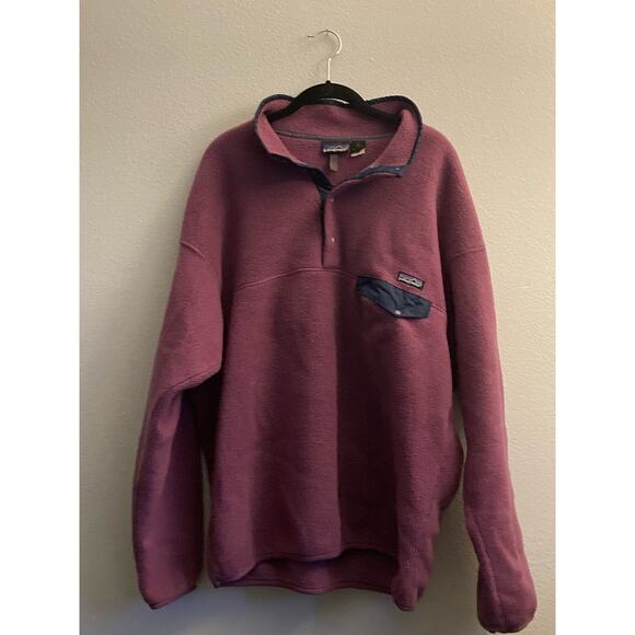 Patagonia Tops - Patagonia Synchilla Snap T Fleece Pullover Purple Raspberry Women's XL